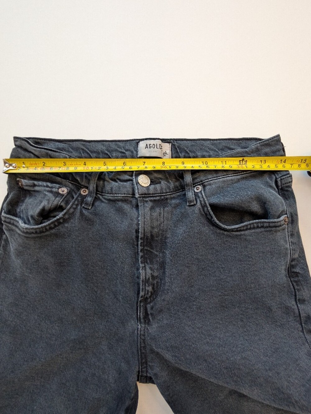 AGOLDE Toni Jean in Washed Black - Picture 9 of 12